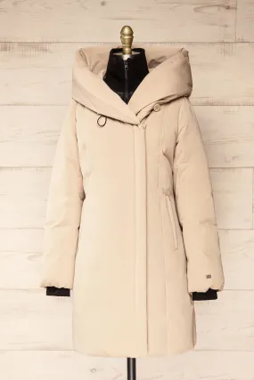 Camelia Ivory | Quilted Parka