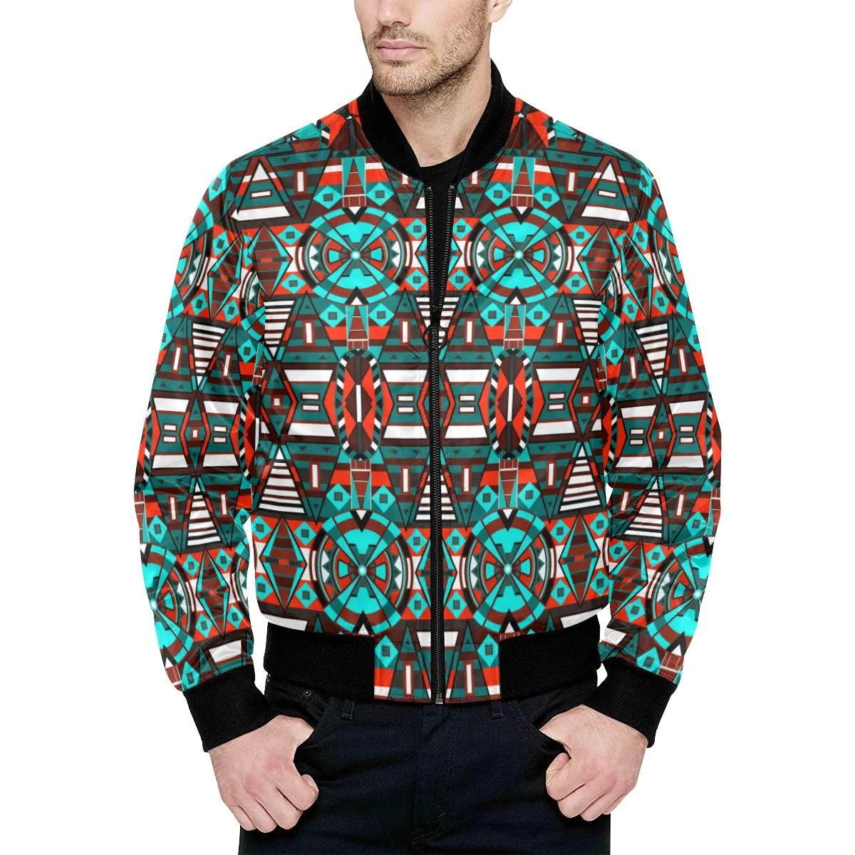 Captive Winter Quilted Bomber Jacket for Men