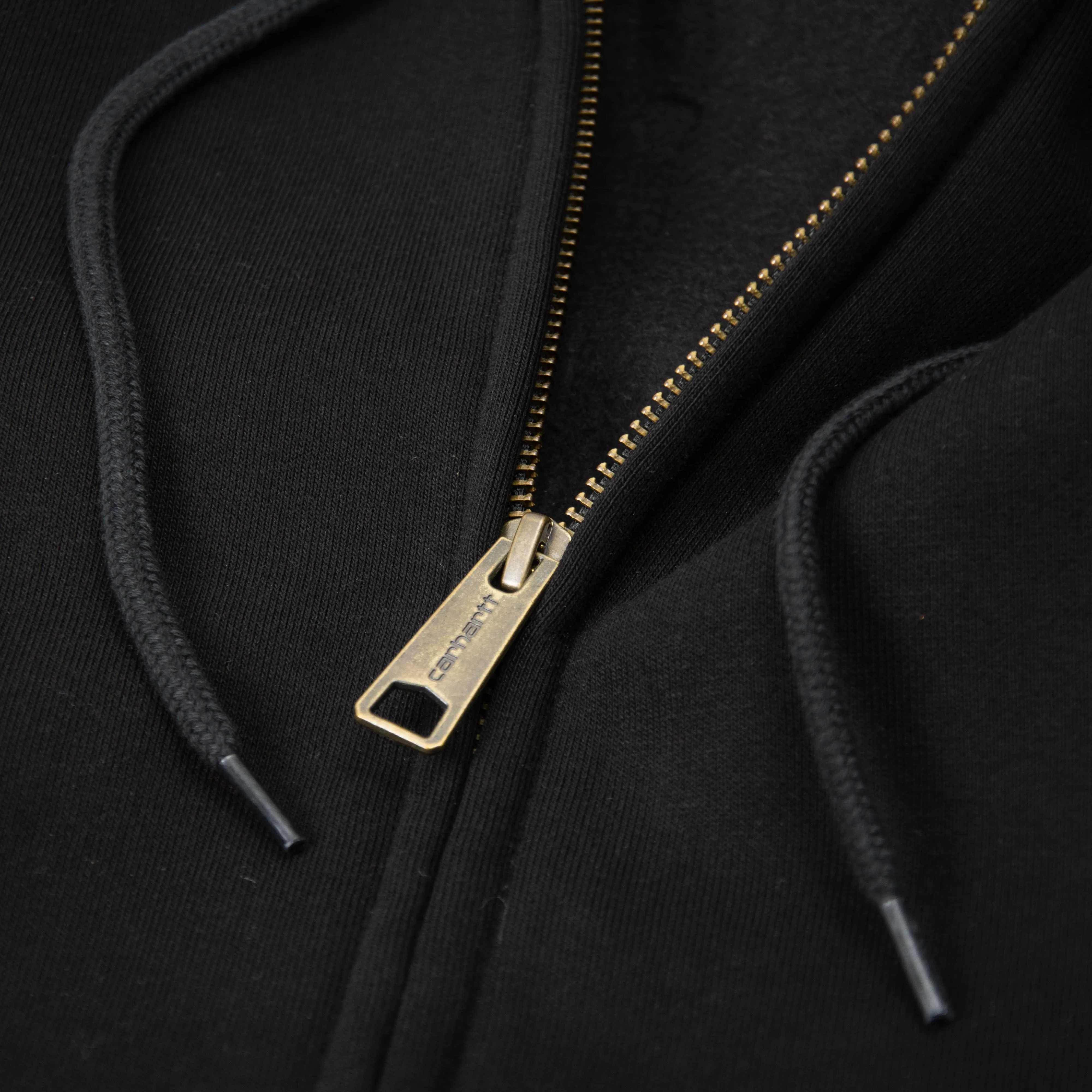 Carhartt WIP Chase Hooded Zip Jacket - Black / Gold