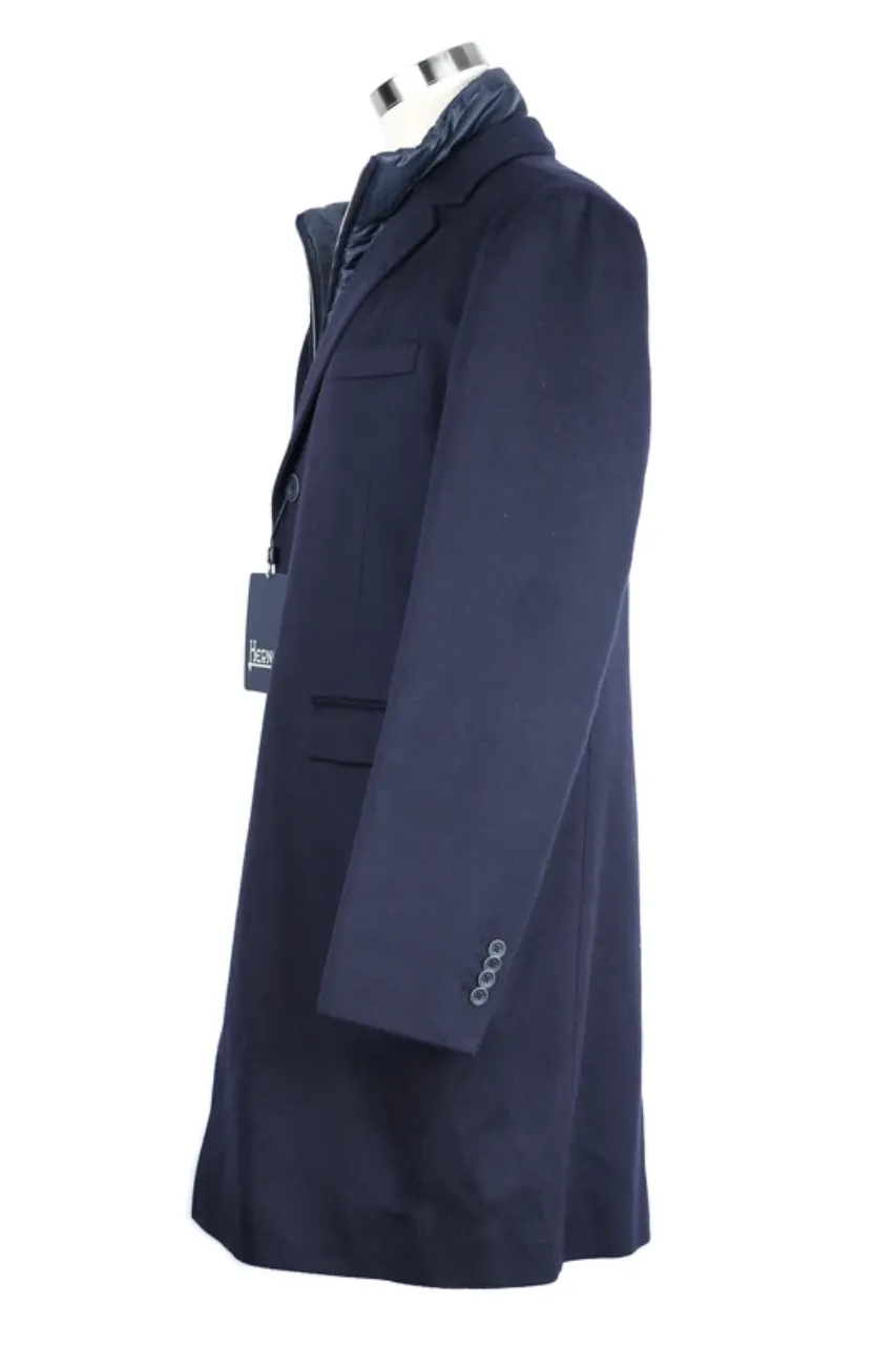 Cashmere Dress Coat With Removable Bib