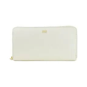 Cavalli Class Elegant White Calfskin Leather Wallet