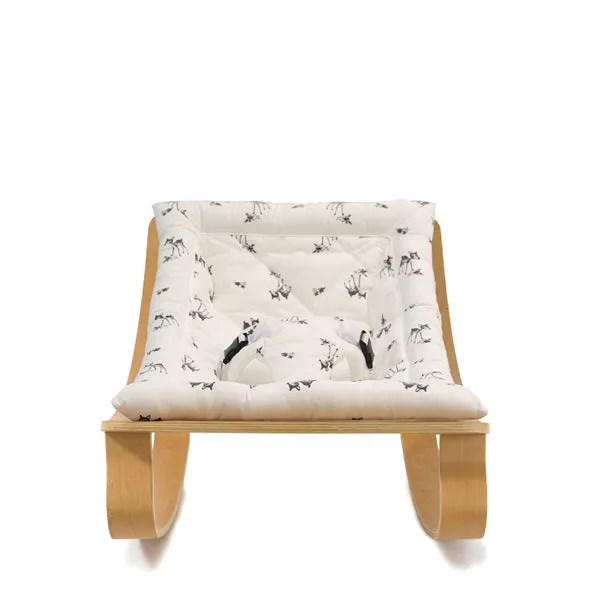 Charlie Crane LEVO Rocker in Beech - Rose in April Fawn