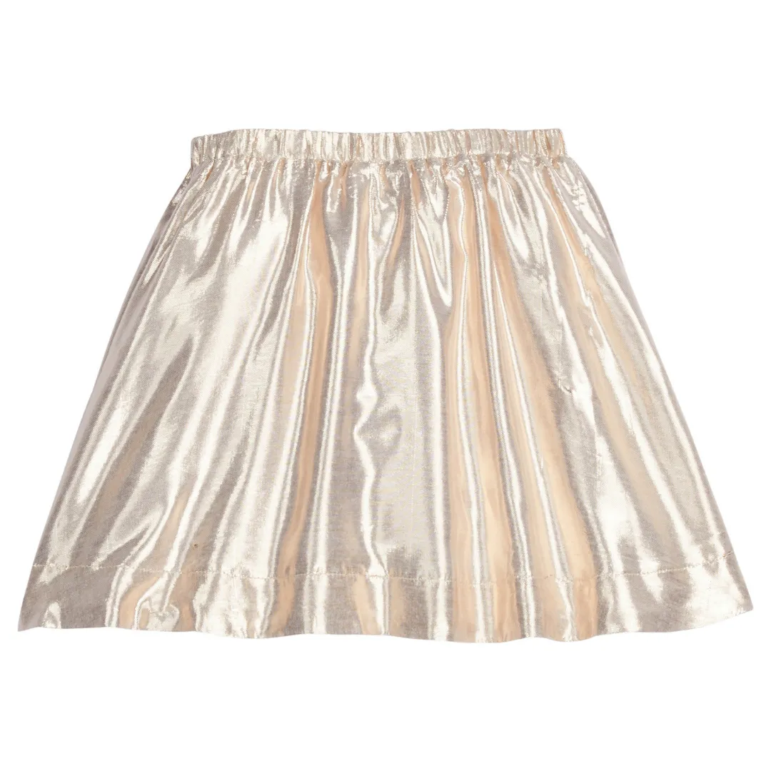 Circle Skort - Metallic Gold