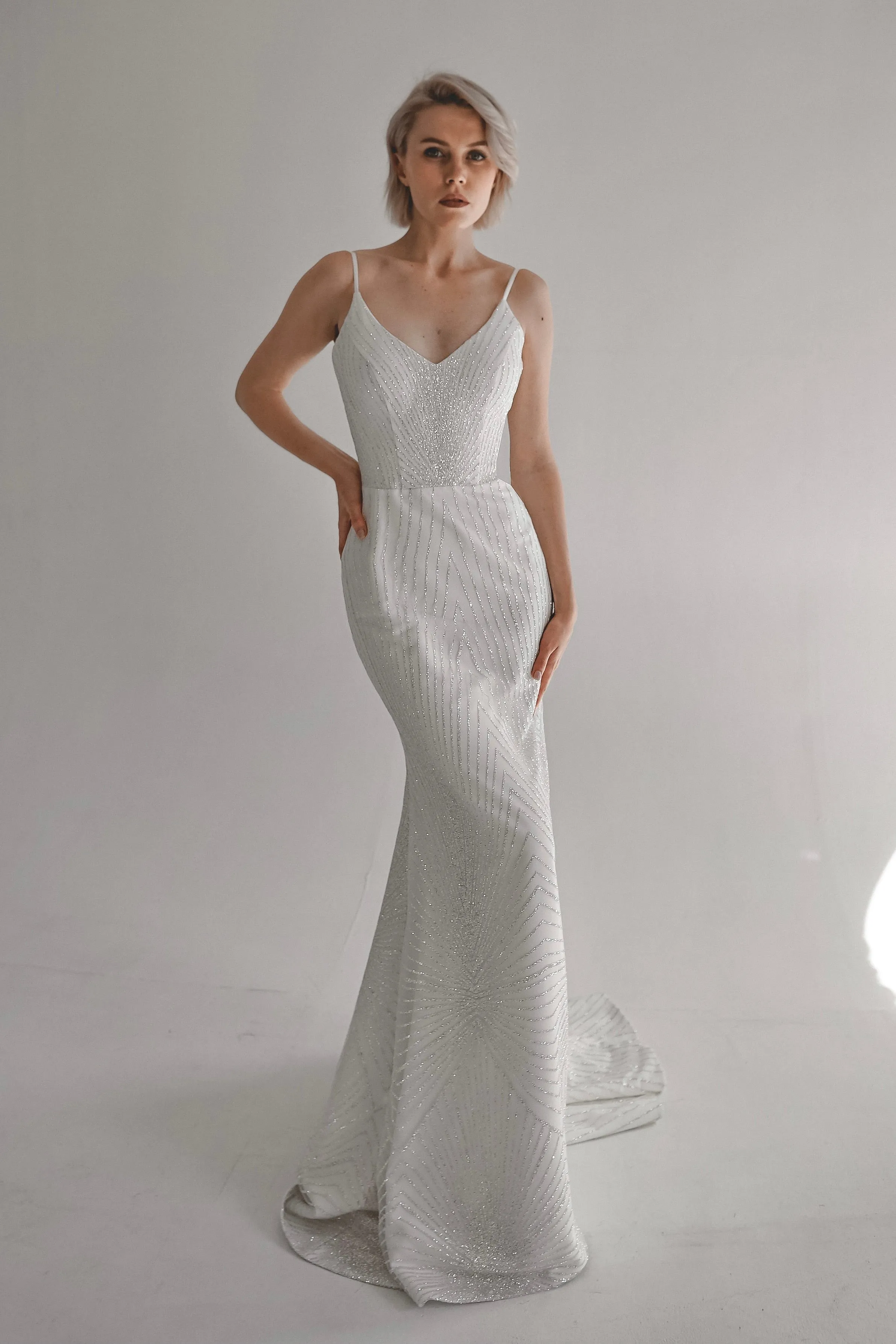 Classic Sparkle Mermaid Wedding Dress Ansa