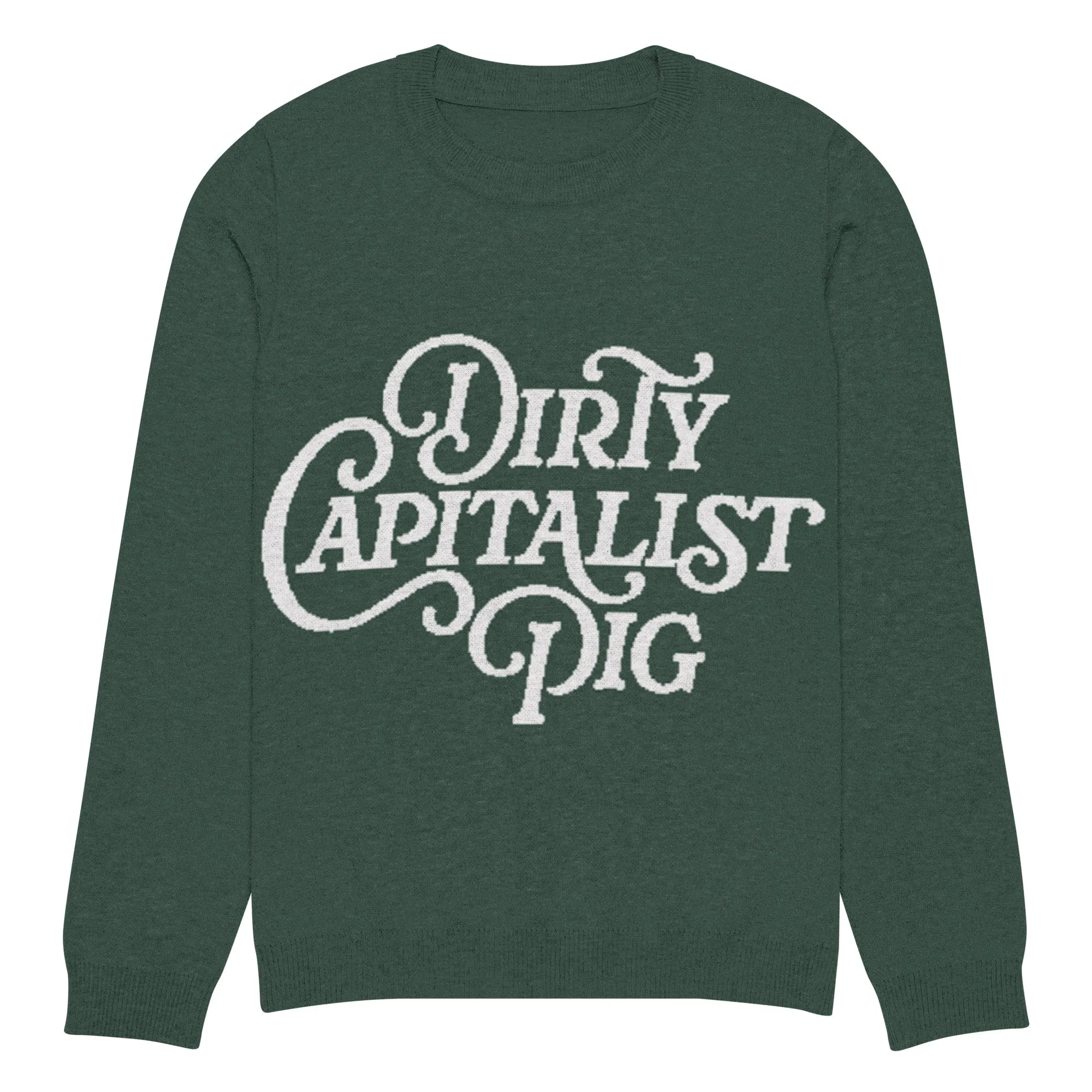 Dirty Capitalist Pig Knitted Crew Neck Sweater