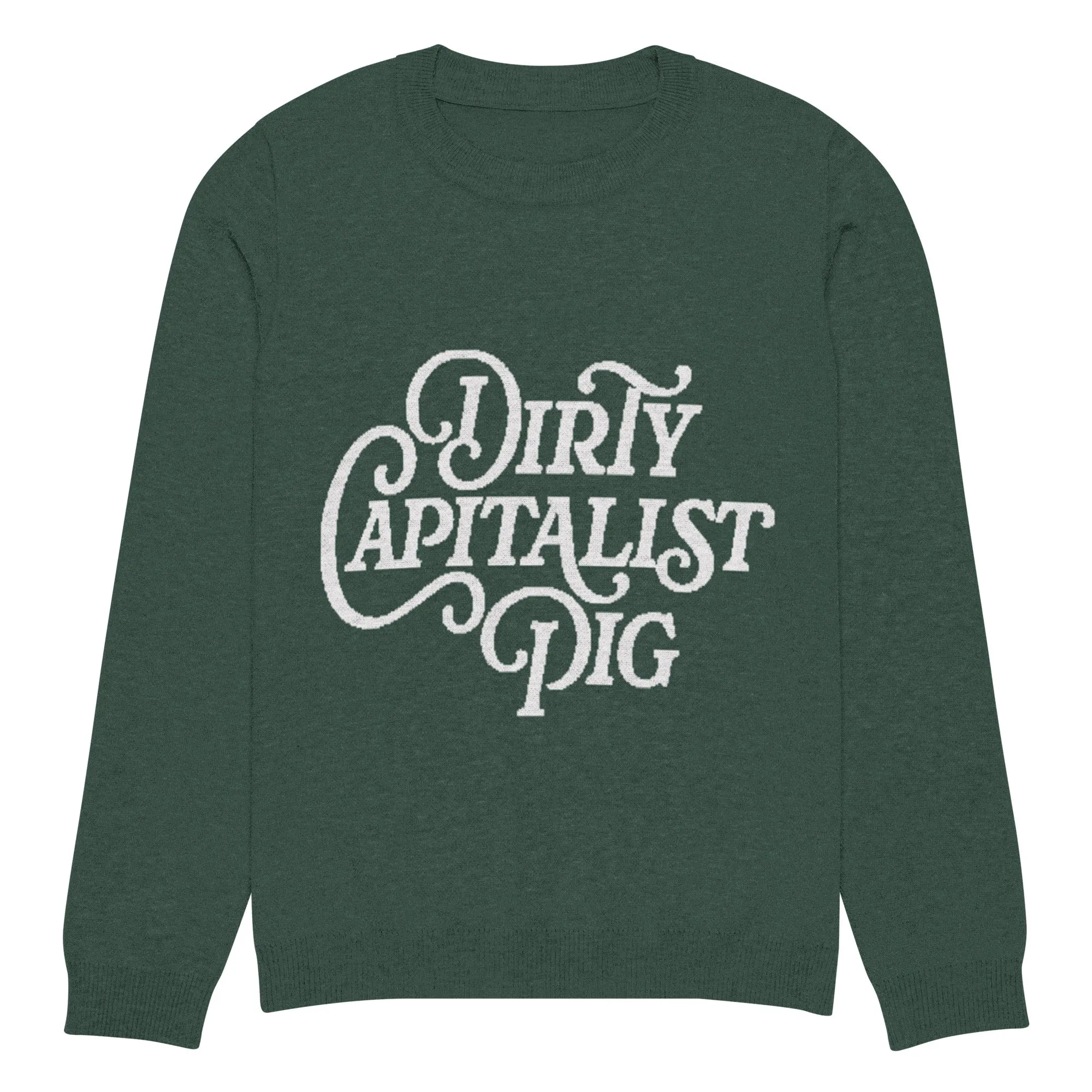 Dirty Capitalist Pig Knitted Crew Neck Sweater