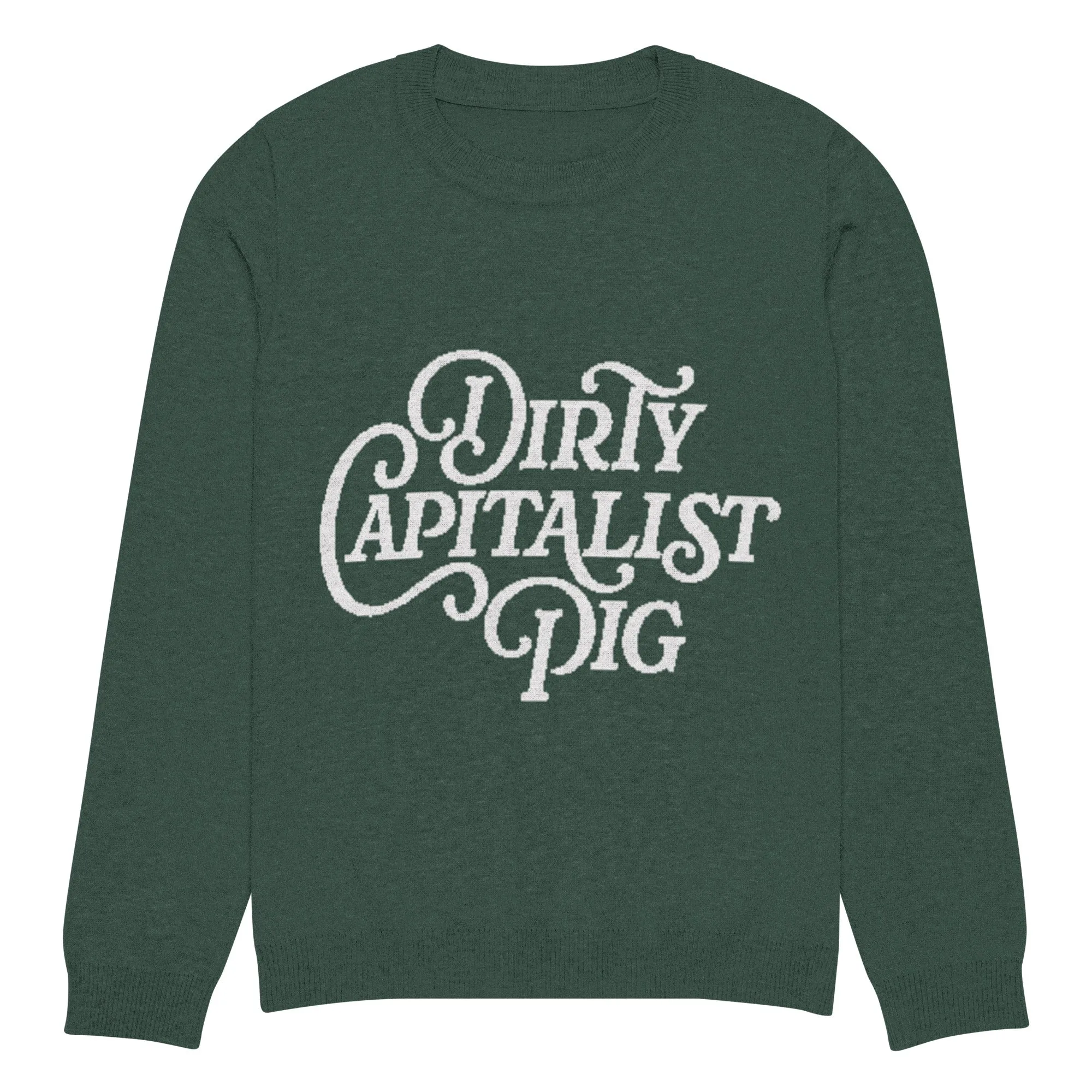 Dirty Capitalist Pig Knitted Crew Neck Sweater