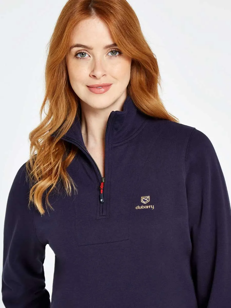 DUBARRY Castlemartyr 1/4 Zip Neck Sweater - Women's - Navy