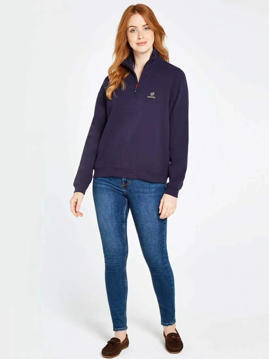 DUBARRY Castlemartyr 1/4 Zip Neck Sweater - Women's - Navy