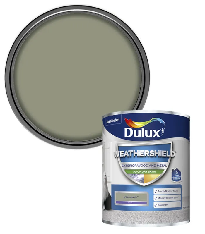 Dulux Weathershield Quick Dry Satin Paint - Wood and Metal