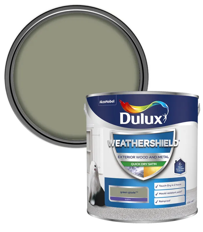 Dulux Weathershield Quick Dry Satin Paint - Wood and Metal