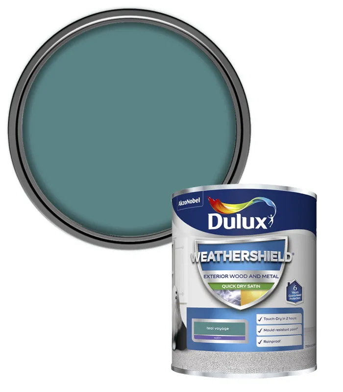 Dulux Weathershield Quick Dry Satin Paint - Wood and Metal