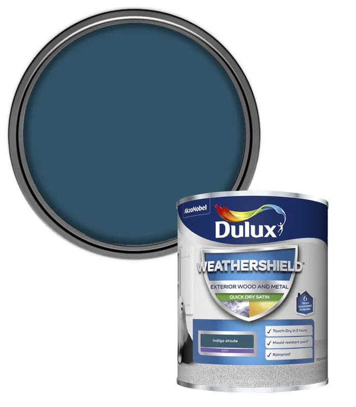 Dulux Weathershield Quick Dry Satin Paint - Wood and Metal