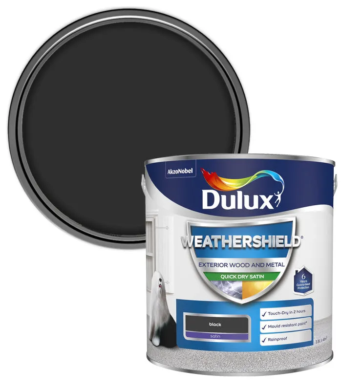 Dulux Weathershield Quick Dry Satin Paint - Wood and Metal