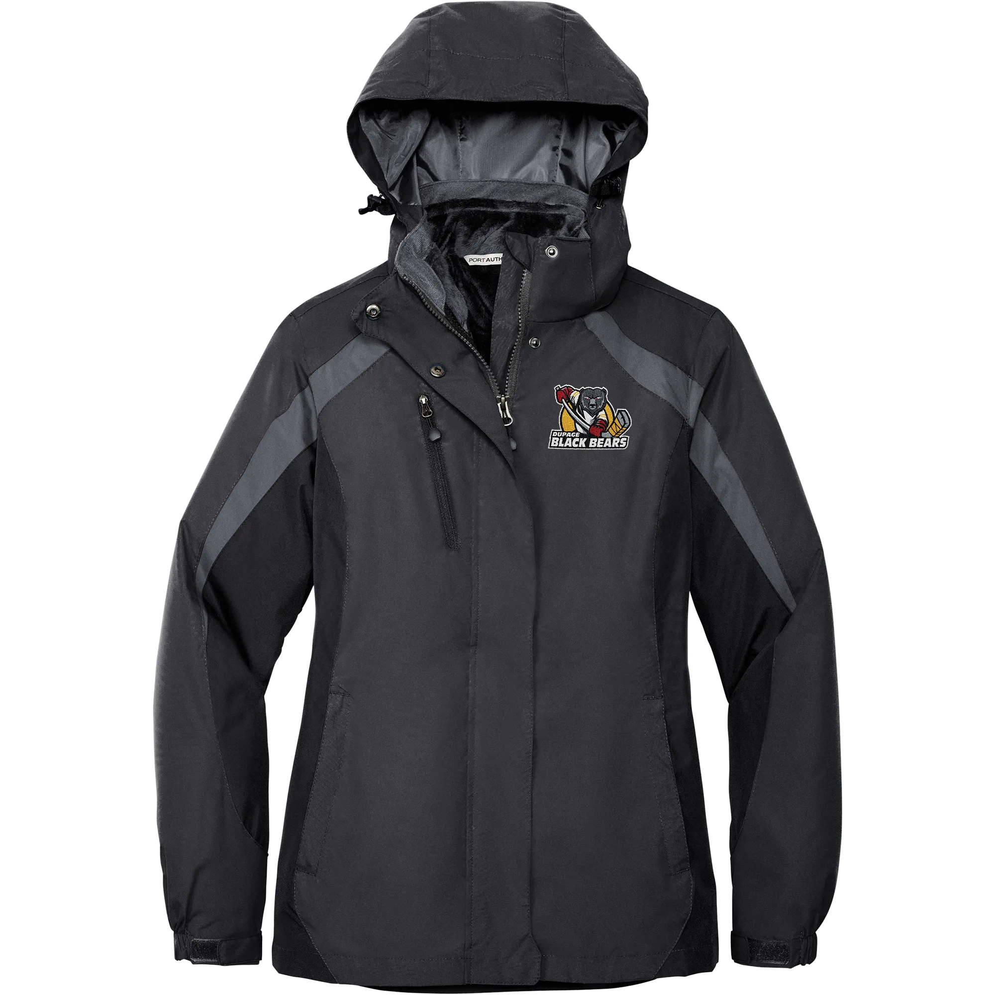 Dupage Black Bears Ladies Colorblock 3-in-1 Jacket