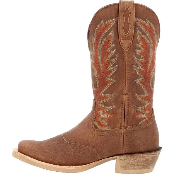 Durango Men's Rebel Pro Rodeo Saddle Vamp Tan Square Toe DDB0418