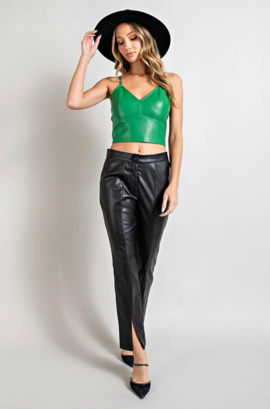 ee:some Vegan Leather Top