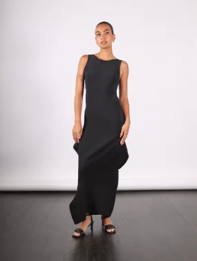 Emerge Dress in Black by Issey Miyake