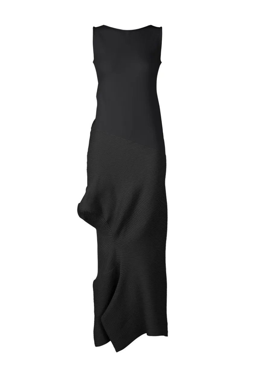 Emerge Dress in Black by Issey Miyake