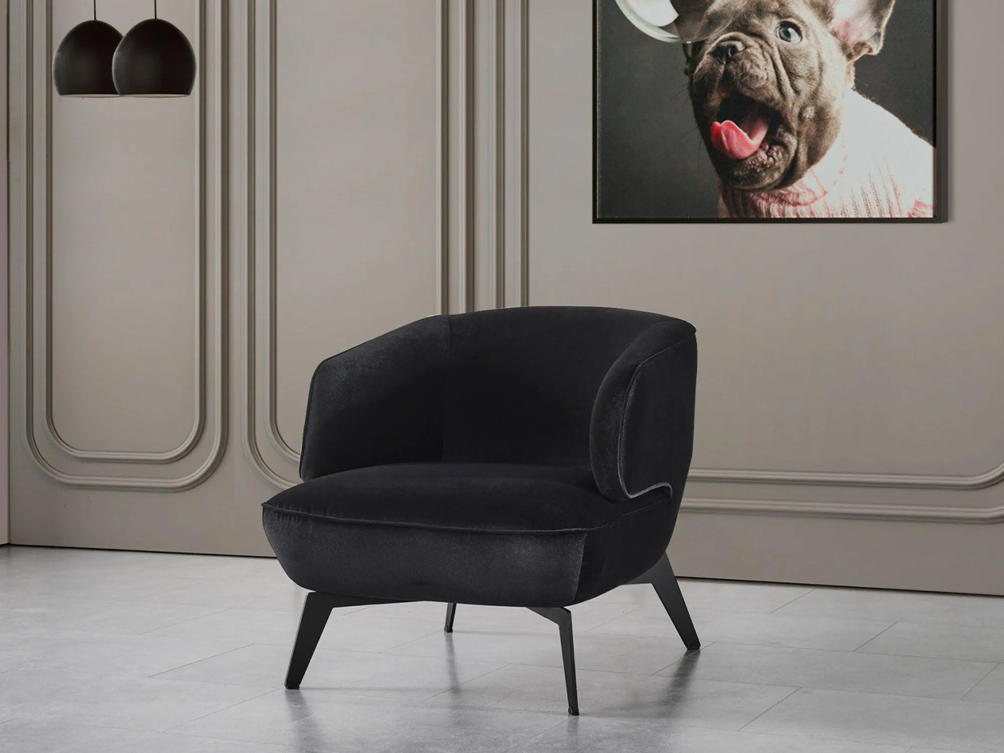 Emmet Accent Chair Black