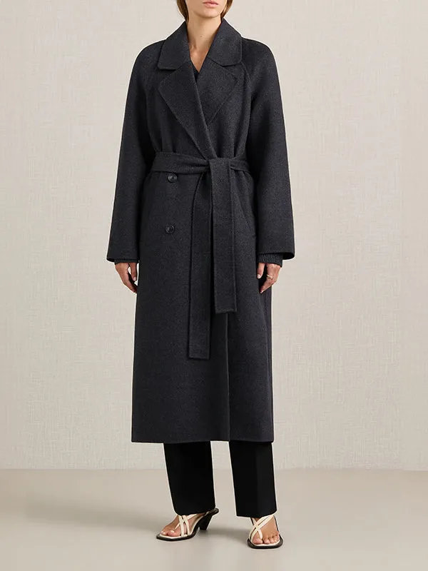 Evans Coat in Charcoal Melange