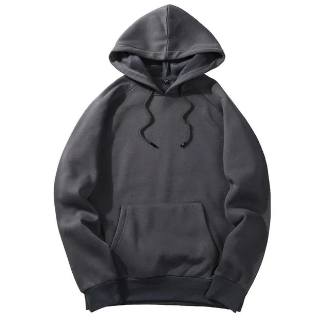 Fashion Hoodies Male Large Size Warm Fleece Coat