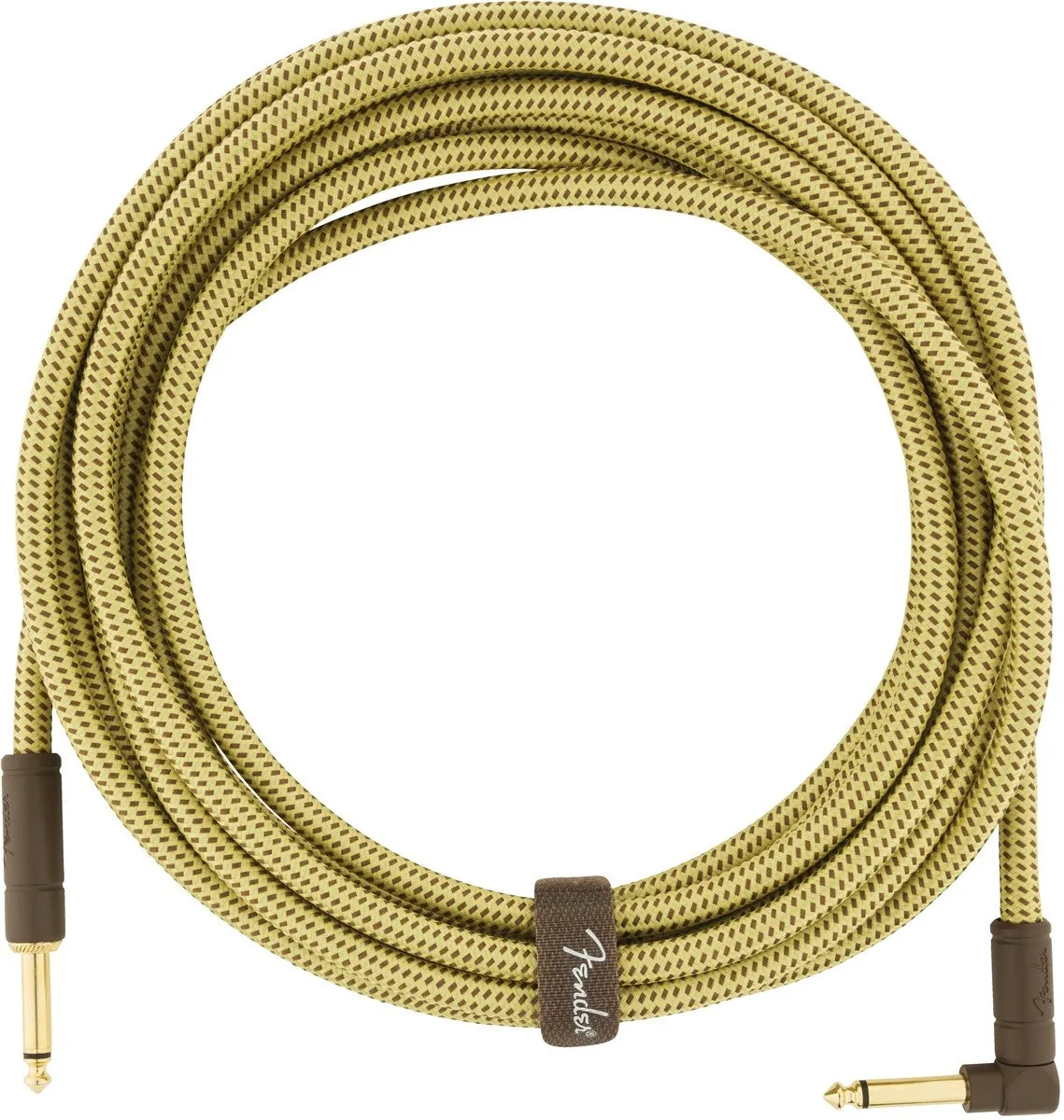 Fender Deluxe 18.6' Straight/Angled Instrument Cable Tweed