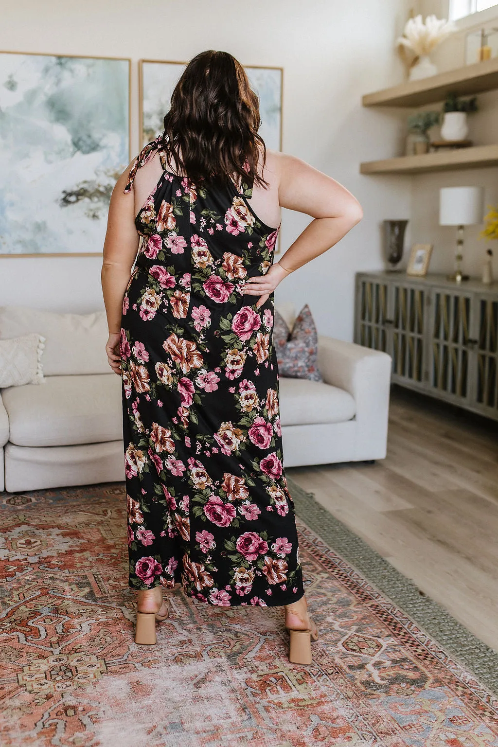 Fortuitous in Floral Maxi Dress - White Birch