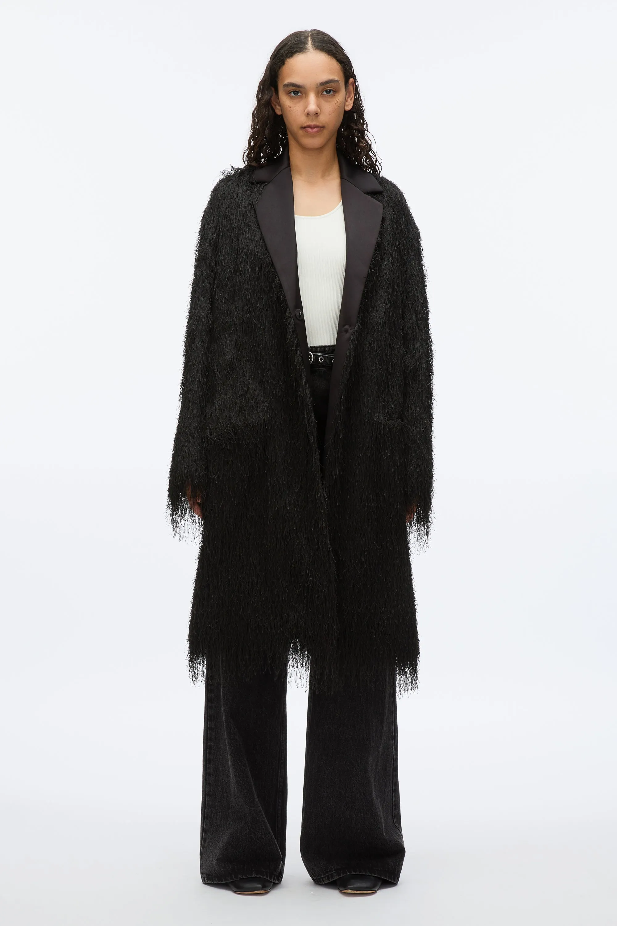 Fringe Tuxedo Coat