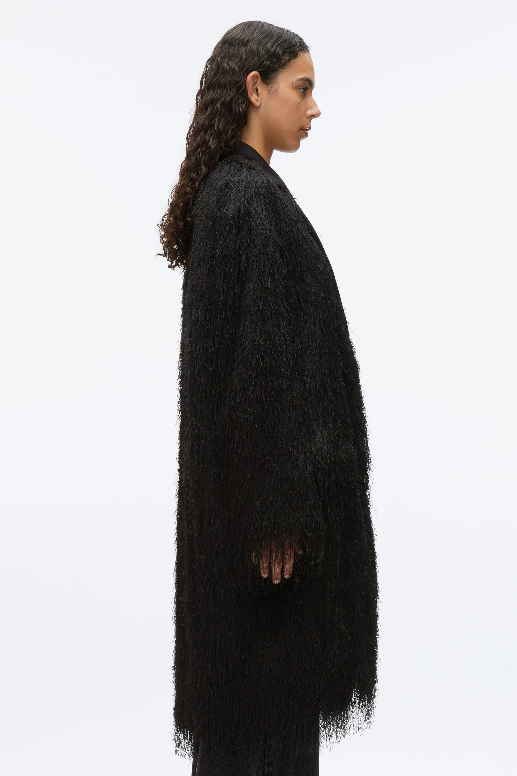 Fringe Tuxedo Coat