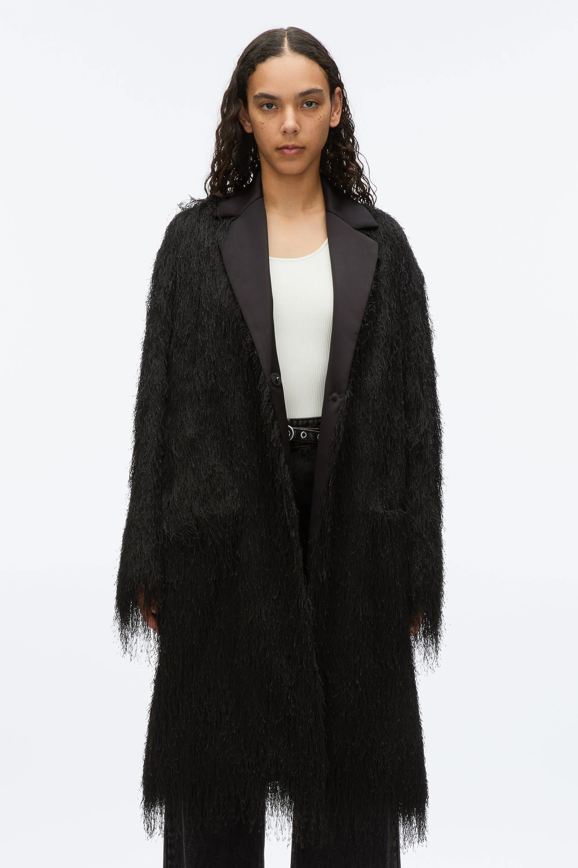 Fringe Tuxedo Coat