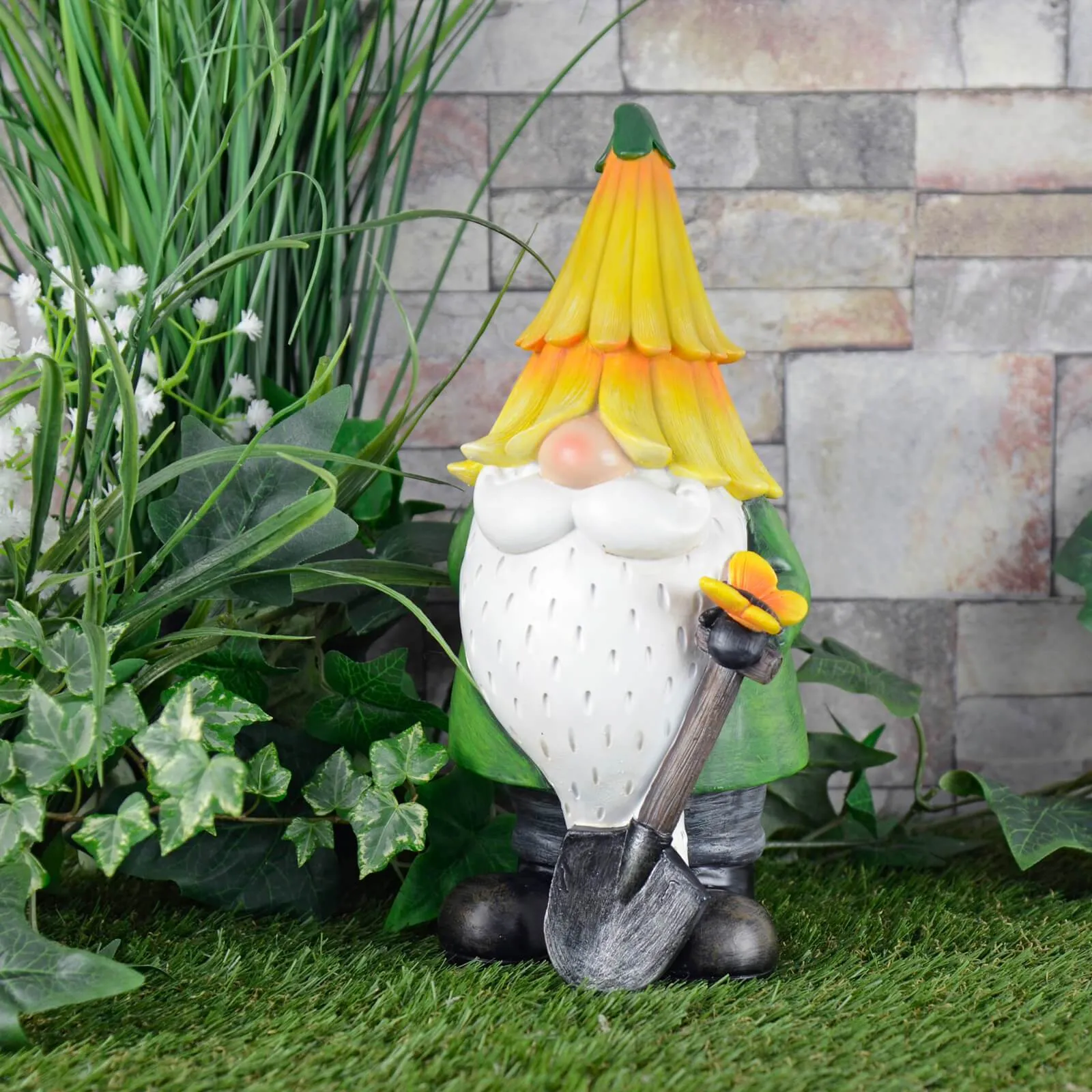 Garden Gnome Standing Ornament Resin Outdoor Decoration