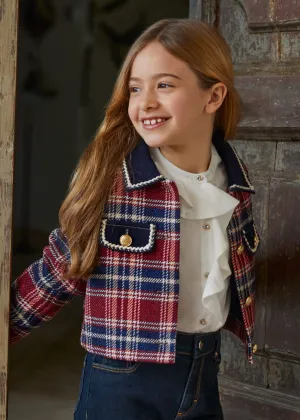 Girls plaid jacket