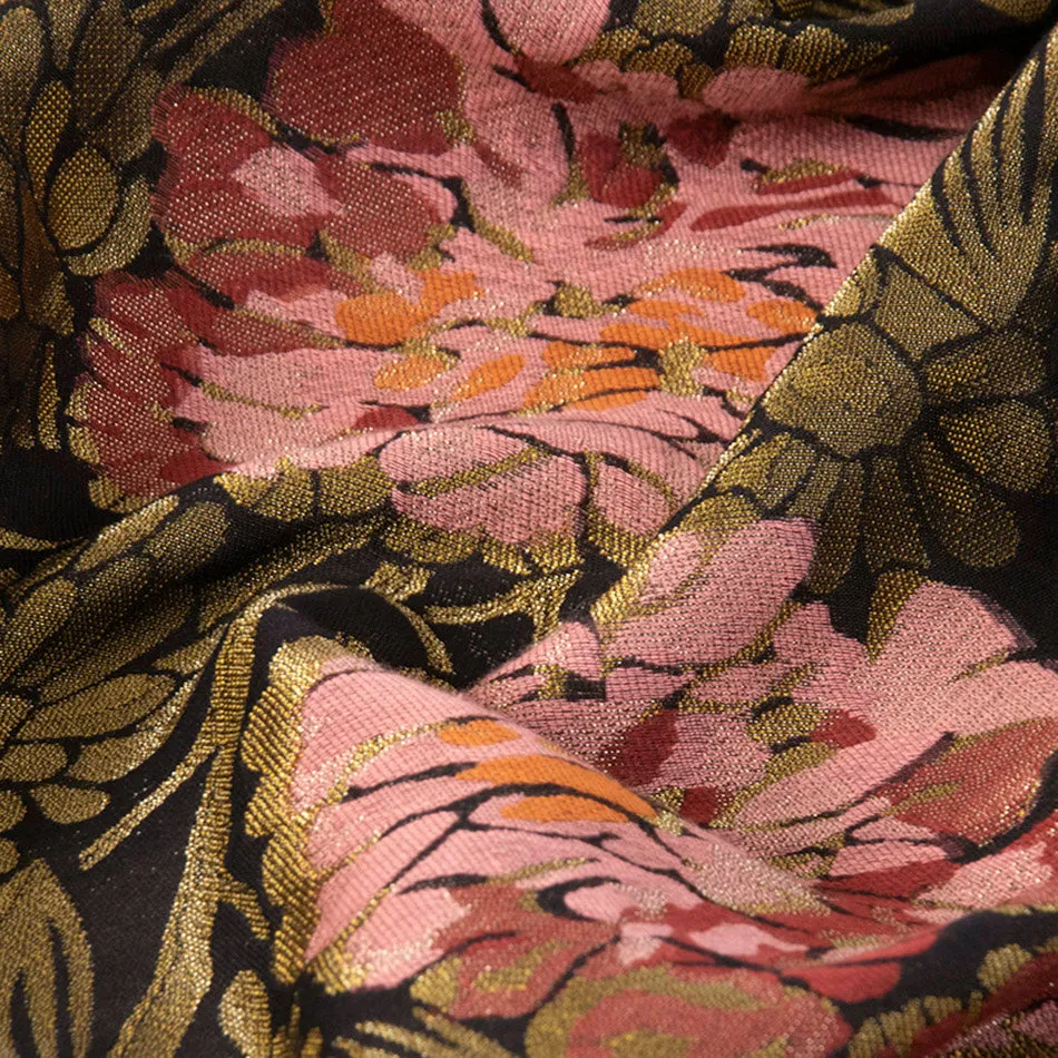 Gold Floral Jacquard 5038