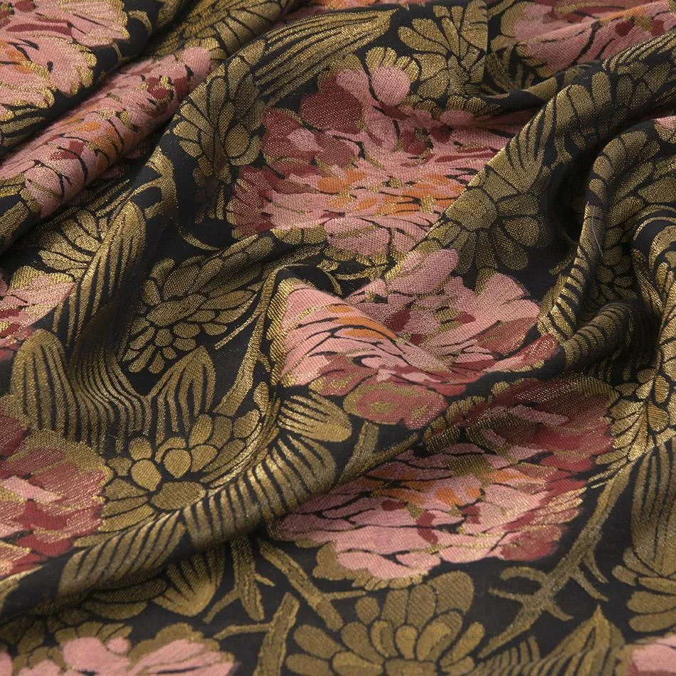 Gold Floral Jacquard 5038