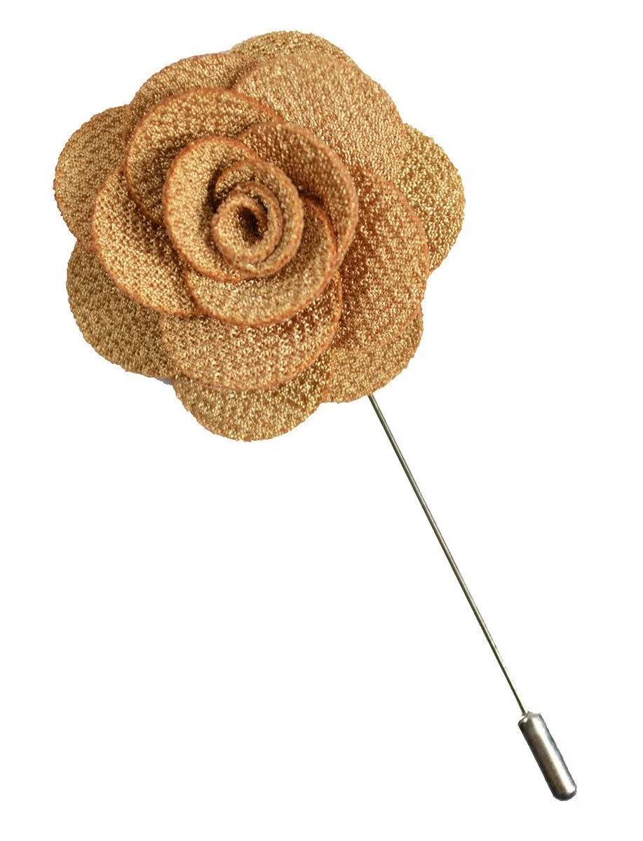 Gold Lapel Flower