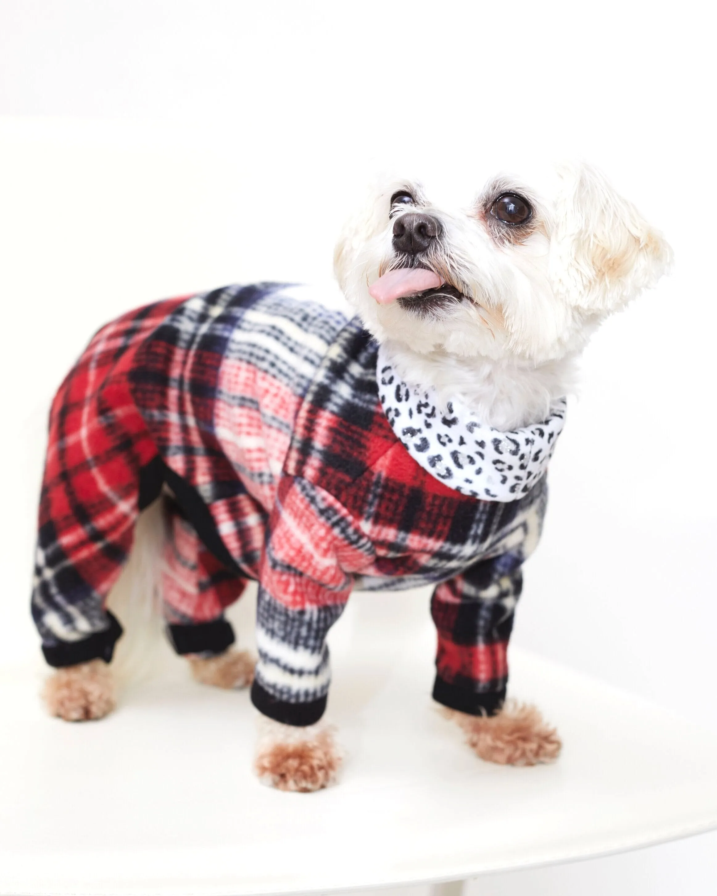 Good Pup Gone Plaid | Classic Red Plaid Doggie Pajamas