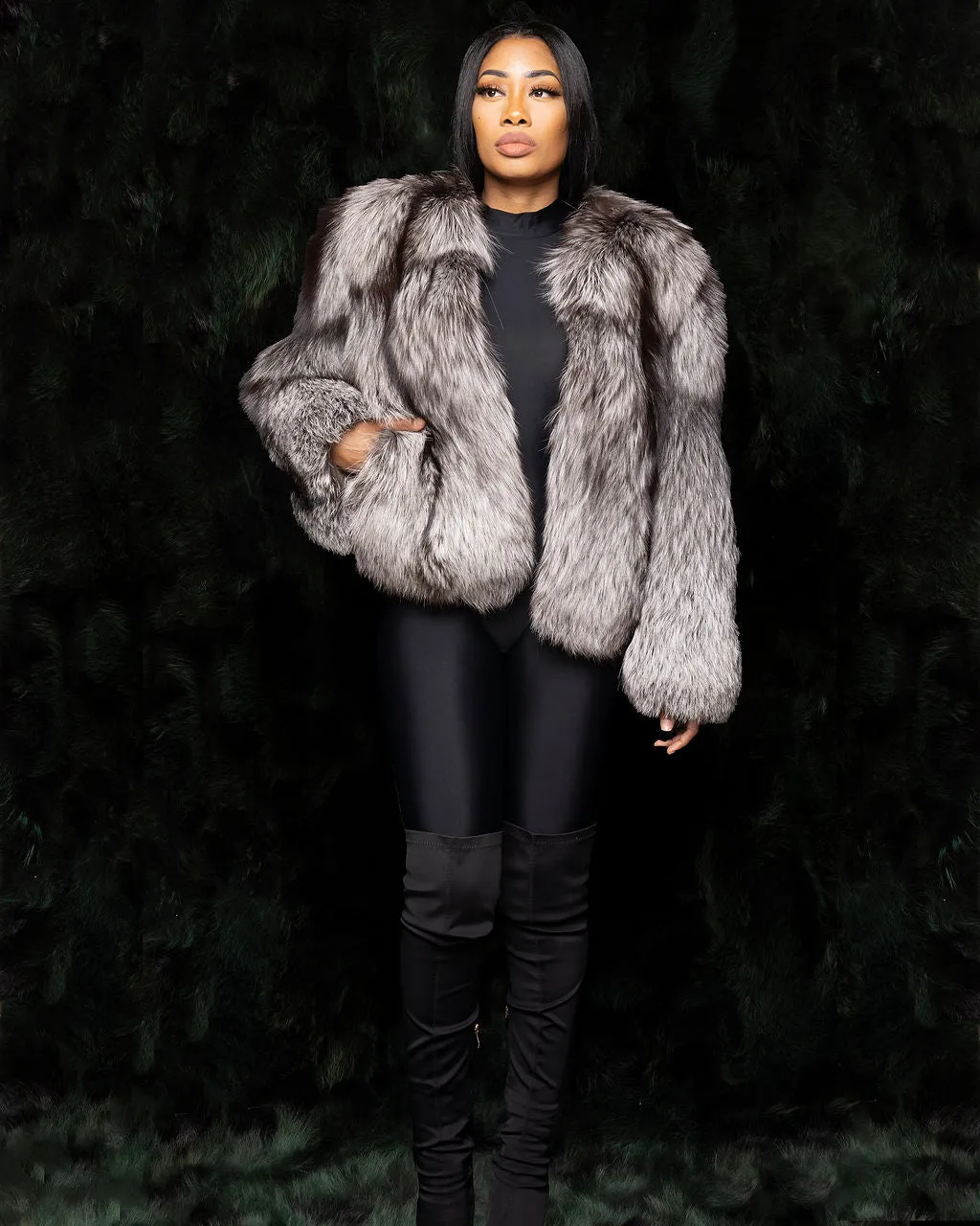 Grey Fox Coat