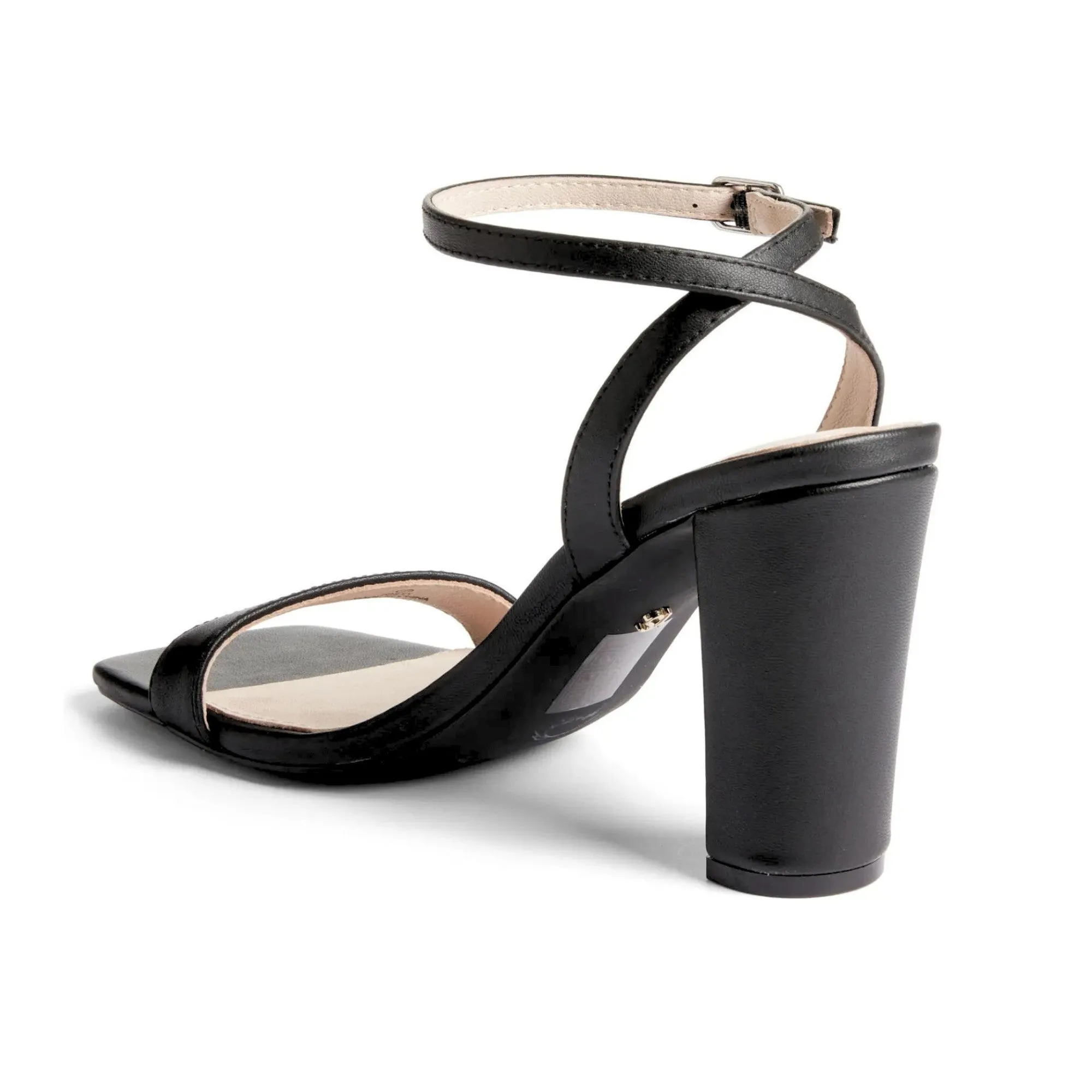 Hailey Dress Sandal in Black Leather