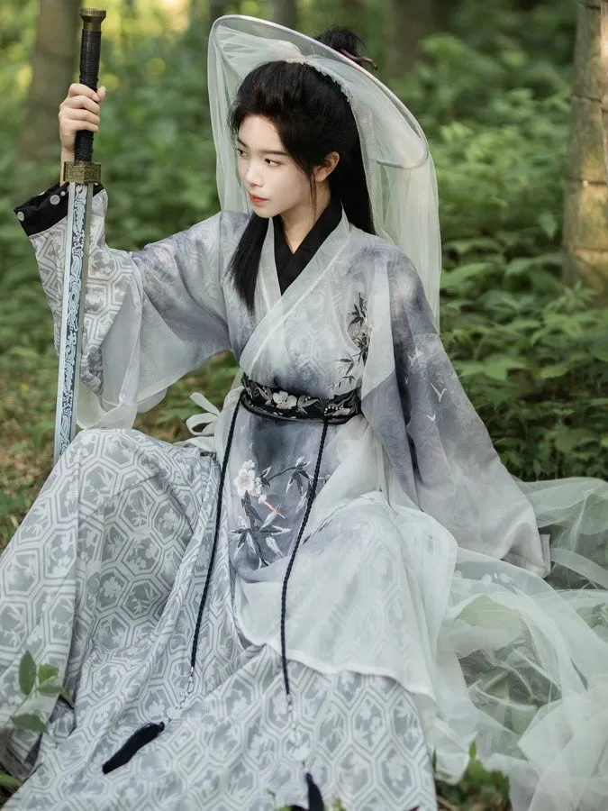 Han Dynasty Hanfu, Straight Hem Robe, Swordsman Inspired, Edict of the Martial World 江湖令