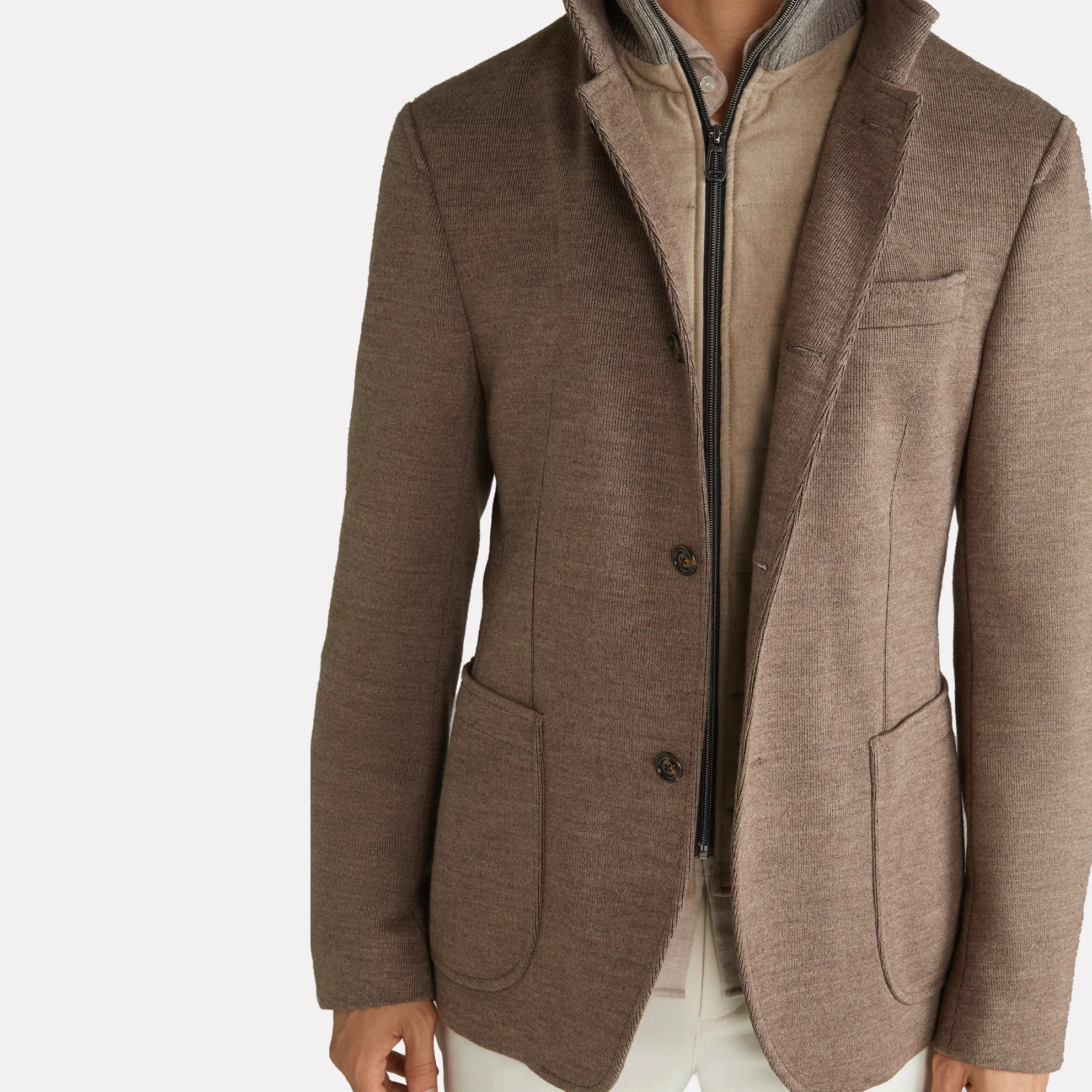 Hectar Wool Blend Sport Jacket / Light Beige