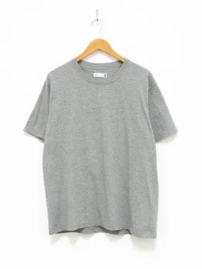 High Gauge Cotton Jersey Crewneck T-Shirt - Heather Gray