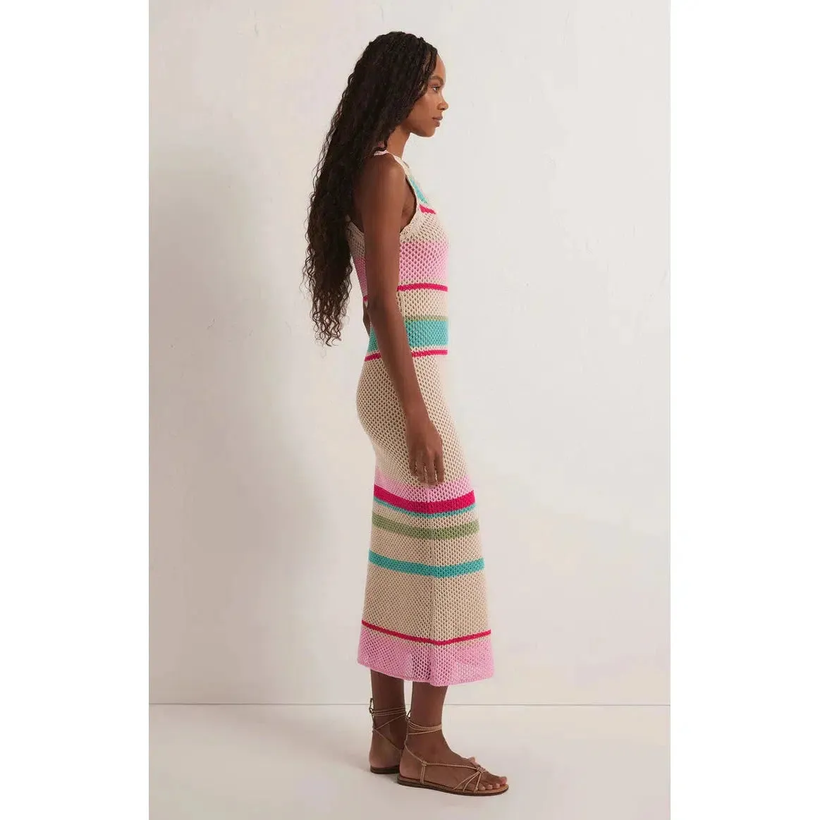 IBIZIA STRIPE SWEATER DRESS