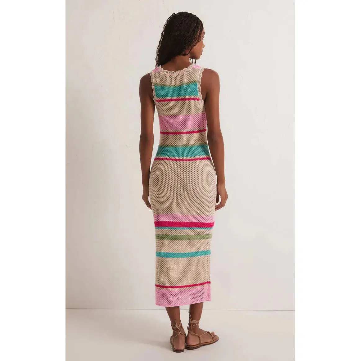 IBIZIA STRIPE SWEATER DRESS