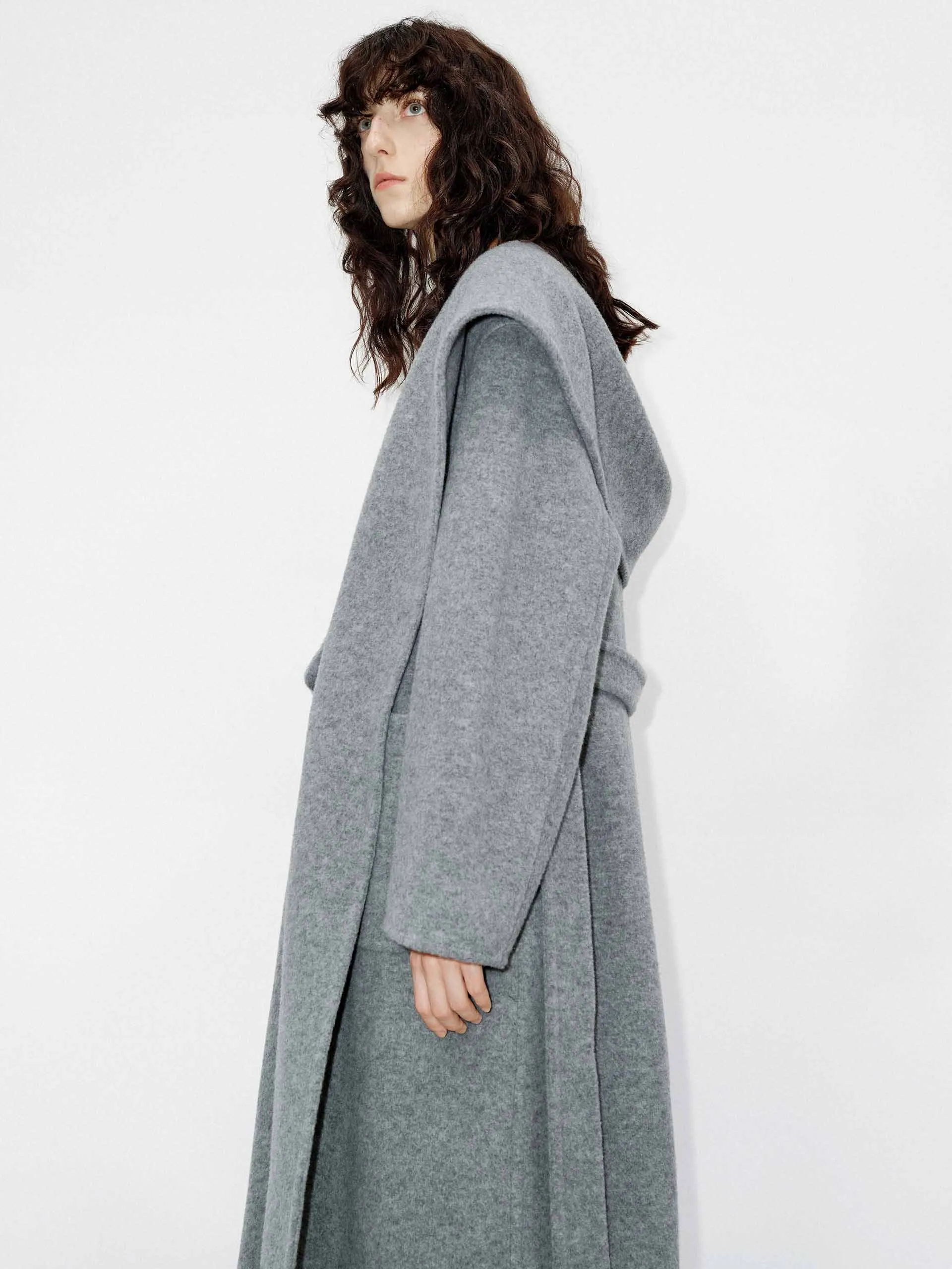 Include Belt Merino Wool Coat