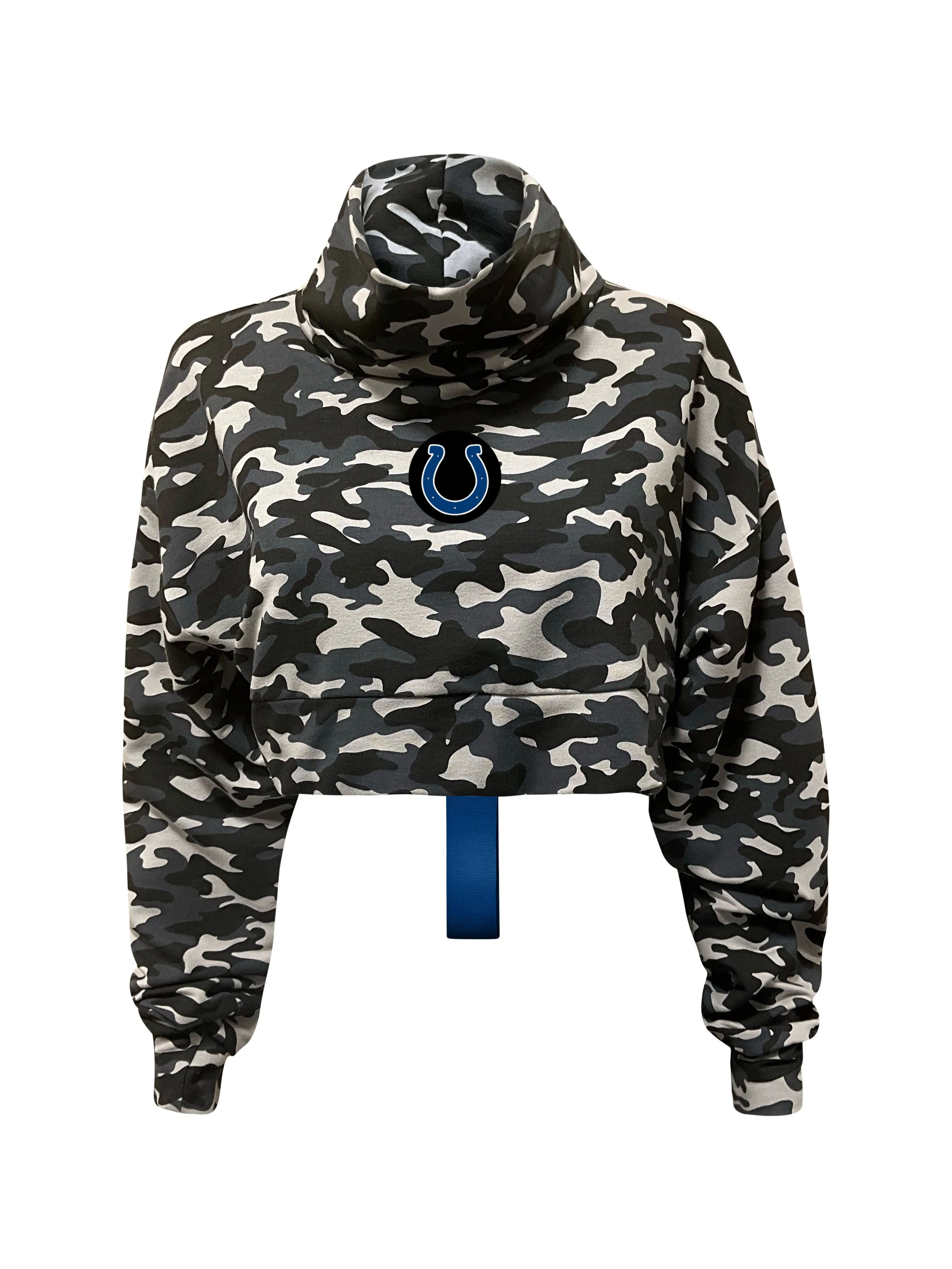 Indianapolis Colts Crop Camo Sweatshirt