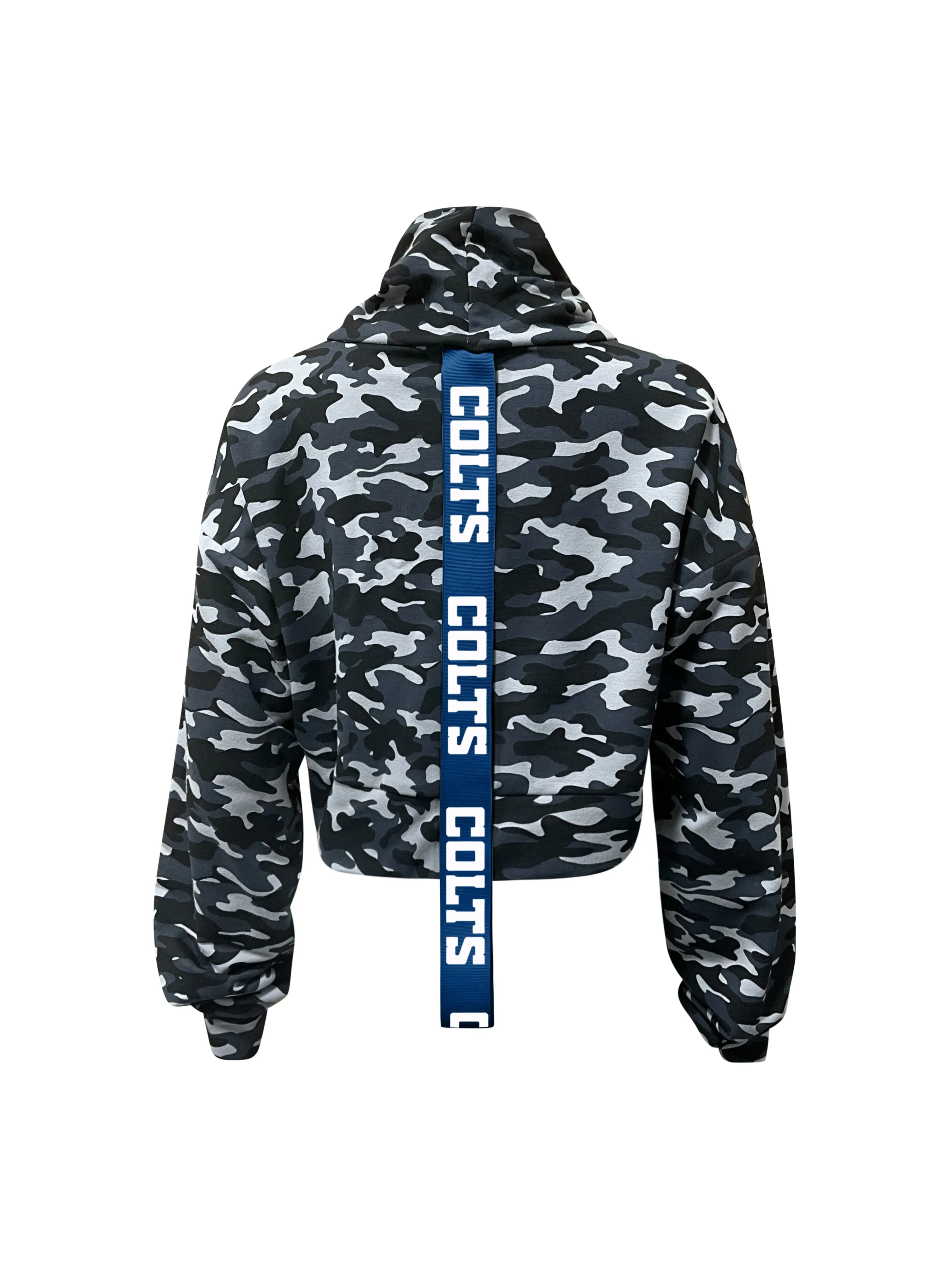 Indianapolis Colts Crop Camo Sweatshirt