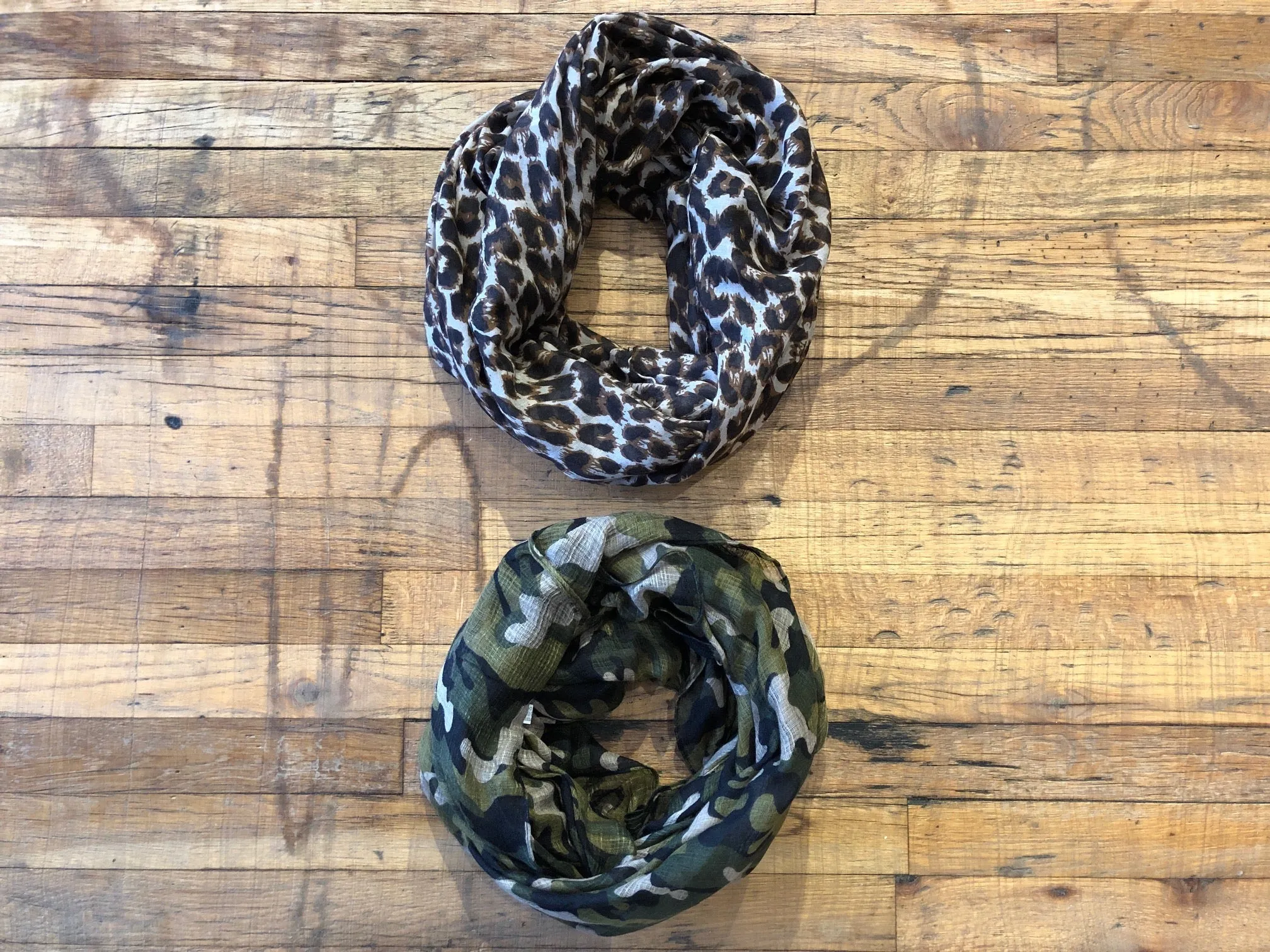 Infinity Scarf in Leopard and Camo