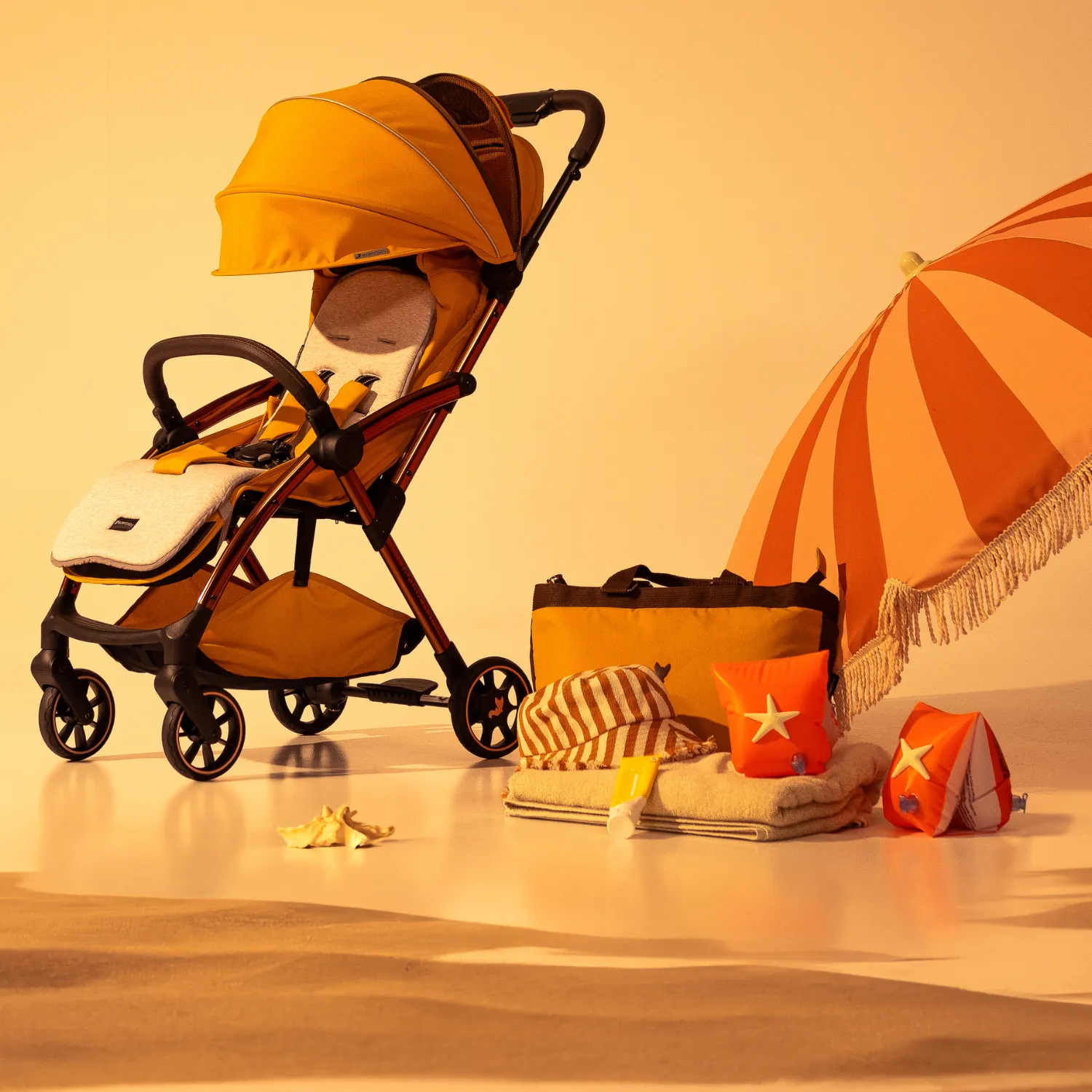 Influencer Air Stroller Golden Mustard