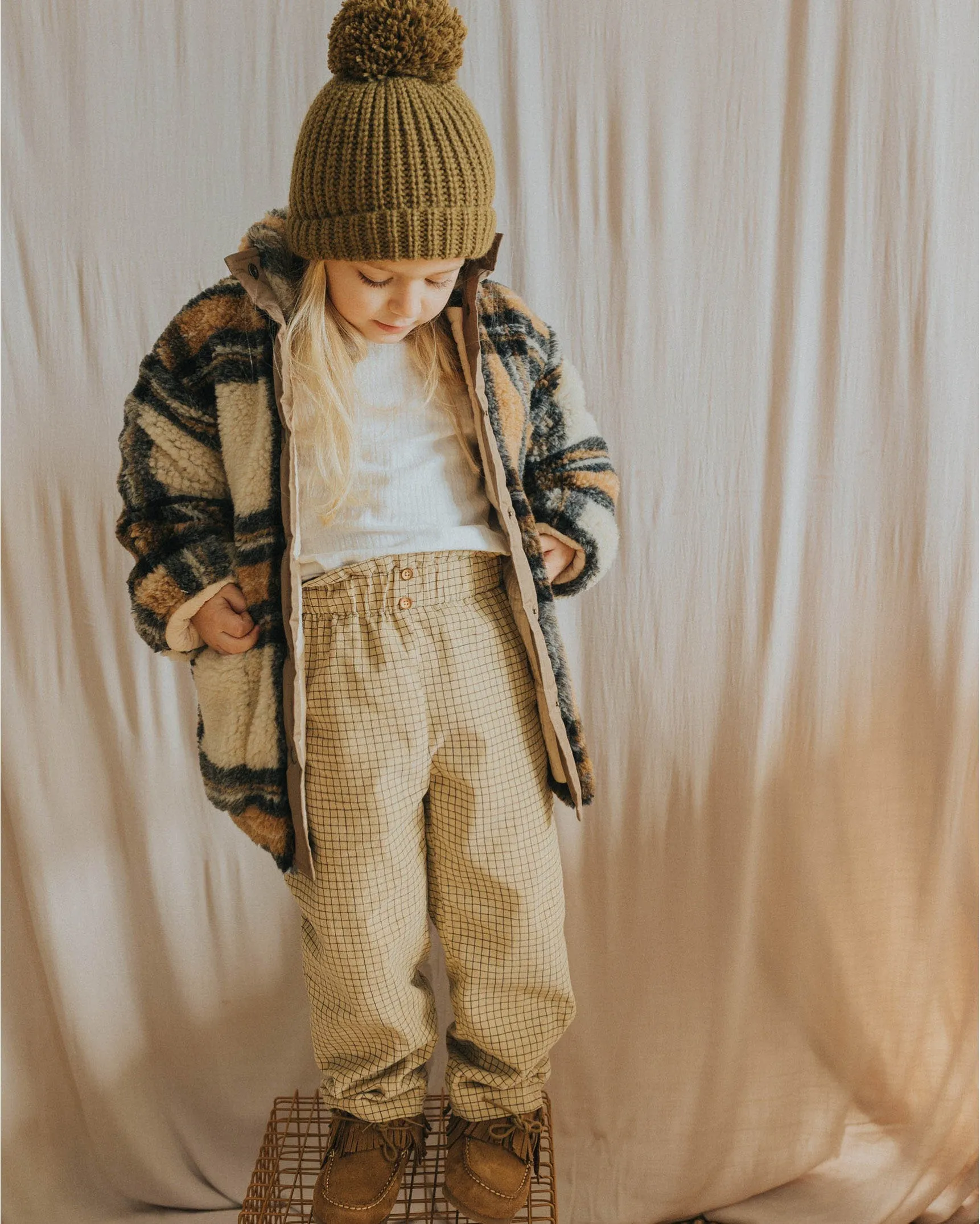 【LAST ONE】TEDDY CHECK COAT